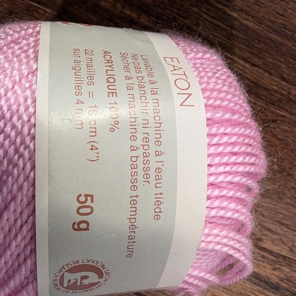 Vintage Perle Acrylic yarn 3x 50g 2 blue 1 pink - Picture 3 of 7